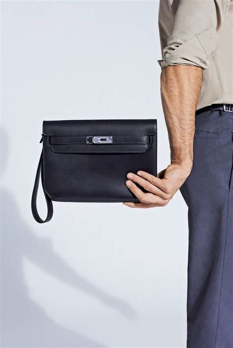 hermes men's clutch.